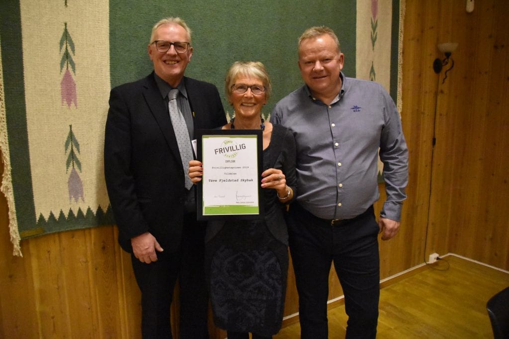 Frivilligprisen, Tåve Fjeldstad Skybak Foto: Tore Rønningen