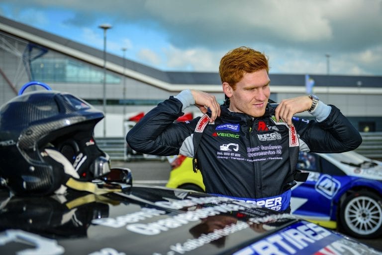 KLAR: Ben-Philip Gundersen er klar for rallycross-EM. Første løp er i Belgia i mai. Foto: Jan Kåre Rafoss