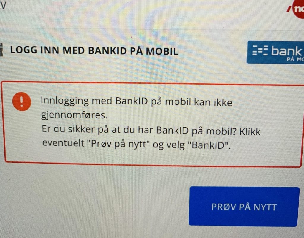 FEIL: Mange kan fortsatt oppleve tekniske problemer hos NAV i dag. Skjermdump