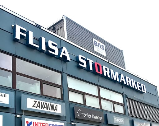 Flisa stormarked Arkivfoto