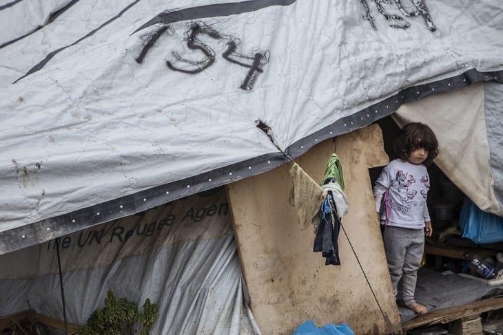 KATASTROFALT: Leger uten Grenser har flere ganger krevd at de mest sårbare menneskene bør evakueres ut fra Lesvos. Det er svært mange syke barn, hvor forholdene forverrer helsen deres - både fysisk og psykisk. Foto: Leger uten Grenser