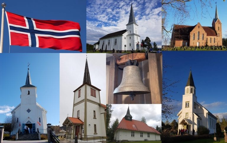 TIL MINNE: Fredag 8. mai er det 75 år siden freden kom til Norge etter fem år med krig og okkupasjon. Det skal markeres i alle de seks kirkene i Åsnes denne dagen. Foto: Kirkene i Åsnes