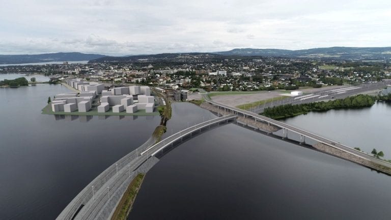 KAN BETY MYE FOR SOLØR: Flytting av jernbanen i Hamar muliggjør direktetog fra Elverum til Oslo. Flere politikere taler også for at elektrifisering av Røros- og Solørbanen vil bli prioritert ved en flytting. Foto: Bane Nor.