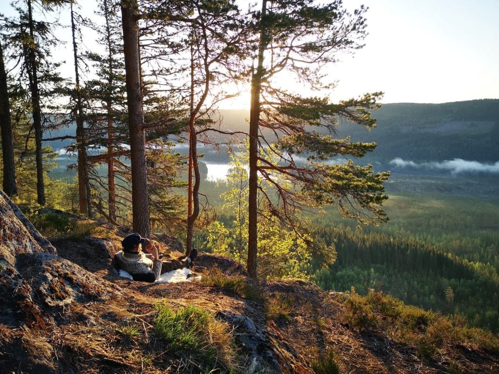 STORSLÅTTE OPPLEVELSER: Dundas Explorer vil ikke at folk skal gå lengst mulig fortest mulig. De vil at folk skal oppleve Finnskogen. Foto: Hanne Martinsen.