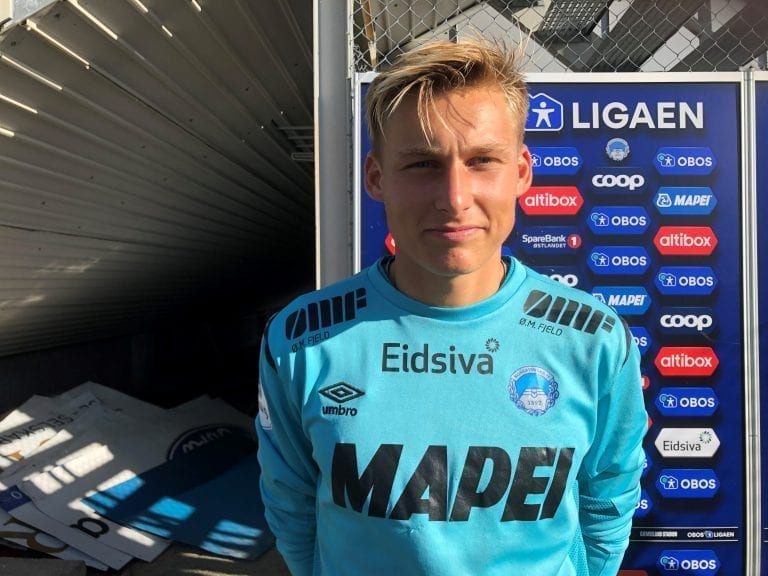 HOLDT NULLEN: Det ble 0-0 mellom KIL og Sogndal søndag. Keeper Andreas Smedplass fra Flisa har fått tillit i KIL, og beviser at han er tilliten verdig. Foto: Pål-Erik Berntsen.