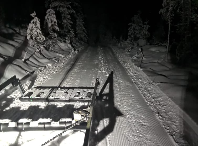 GODE FORHOLD: I høyden er det rikelig med snø nå, mens det fortsatt er litt lite i lavlandet. Over helga er planen å åpne leden videre fra Flisa til Losmyra ved Flisa.