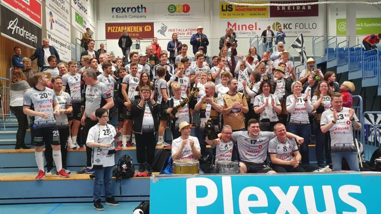 KOMMER TIL GRUE: Når Elverum Håndball Herrer kommer til Gruehallen for å spille treningskamp mot Halden tirsdag kveld er selvsagt også supporterklubben Taigaen med. Arkivfoto: Leif Tore Surén.