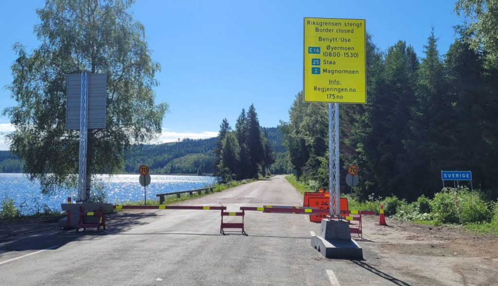 ÅPNES SNART: Grenseovergangen ved Røgden på Grue Finnskog er blant dem som fortsatt er stengt, men som vil bli åpnet i løpet av én uke i følge svensk radio.