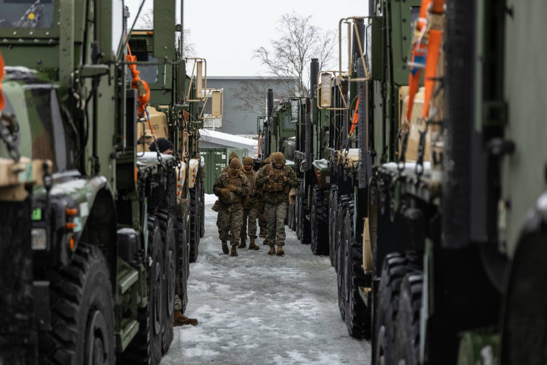 GÅR MOT SLUTEN: Torsdag 31. mars er siste dag NATO-øvelsen Cold Response pågår. Da er det «bare» nedriggingen som gjenstår. Foto: Kristian Kapelrud, Forsvaret