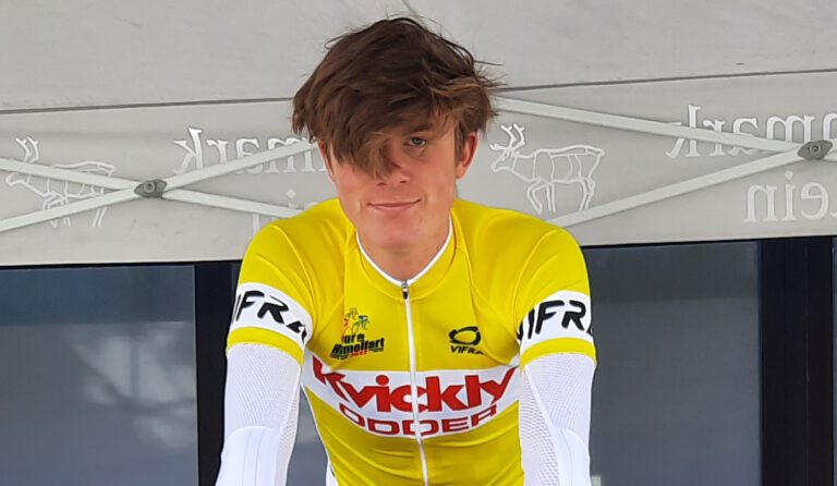KLAR FOR LANDSLAGET: Tobias Skretting i Våler er tatt ut til å sykle for Equinors juniorlandslag under «LVM Saarland Trofeo» i Tyskland. Foto: Privat.