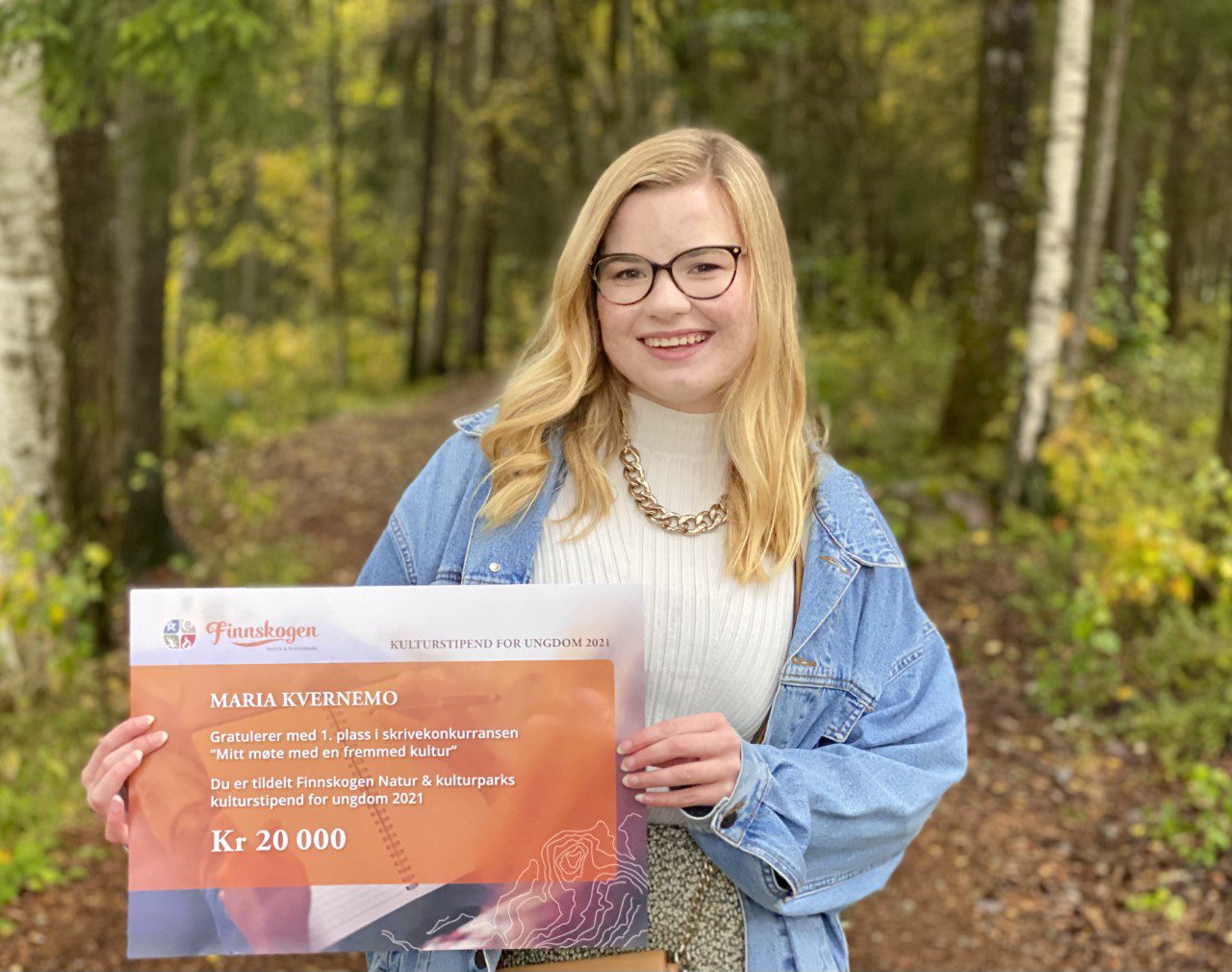VANT I FJOR: Maria Kvernemo vant fjorårets stipend på 20.000 kroner fra Finnskogen Natur & Kulturpark. Under kulturminnedagen i Tyskeberget skal en ny vinner kåres.