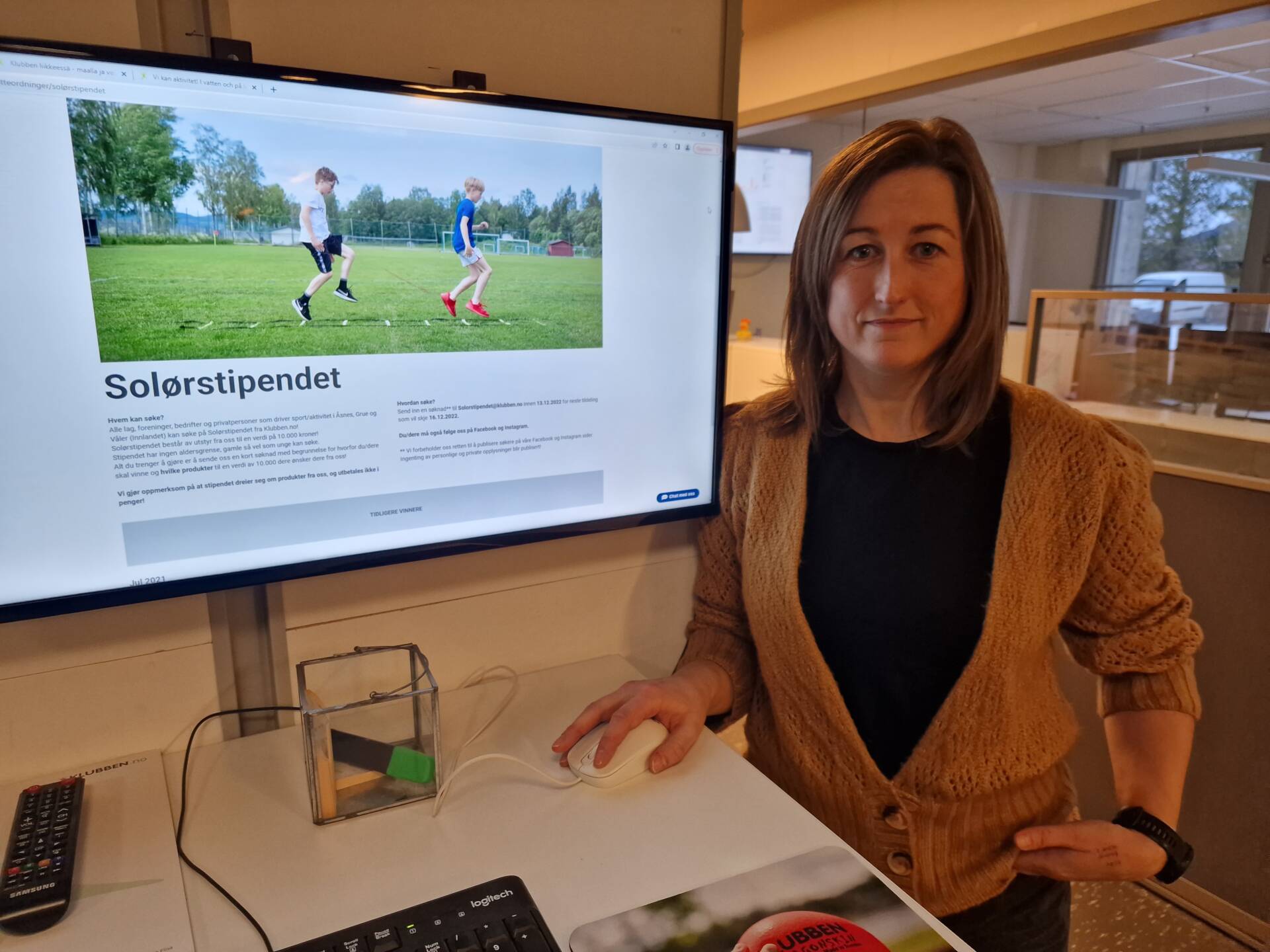 SNART SØKNADSFRIST: 13. desember er søknadsfristen for Solørstipendet og Klubben AS sitt nasjonale aktivitetsstipend. Tonje Lillemo håper på mange gode søknader også denne gangen.