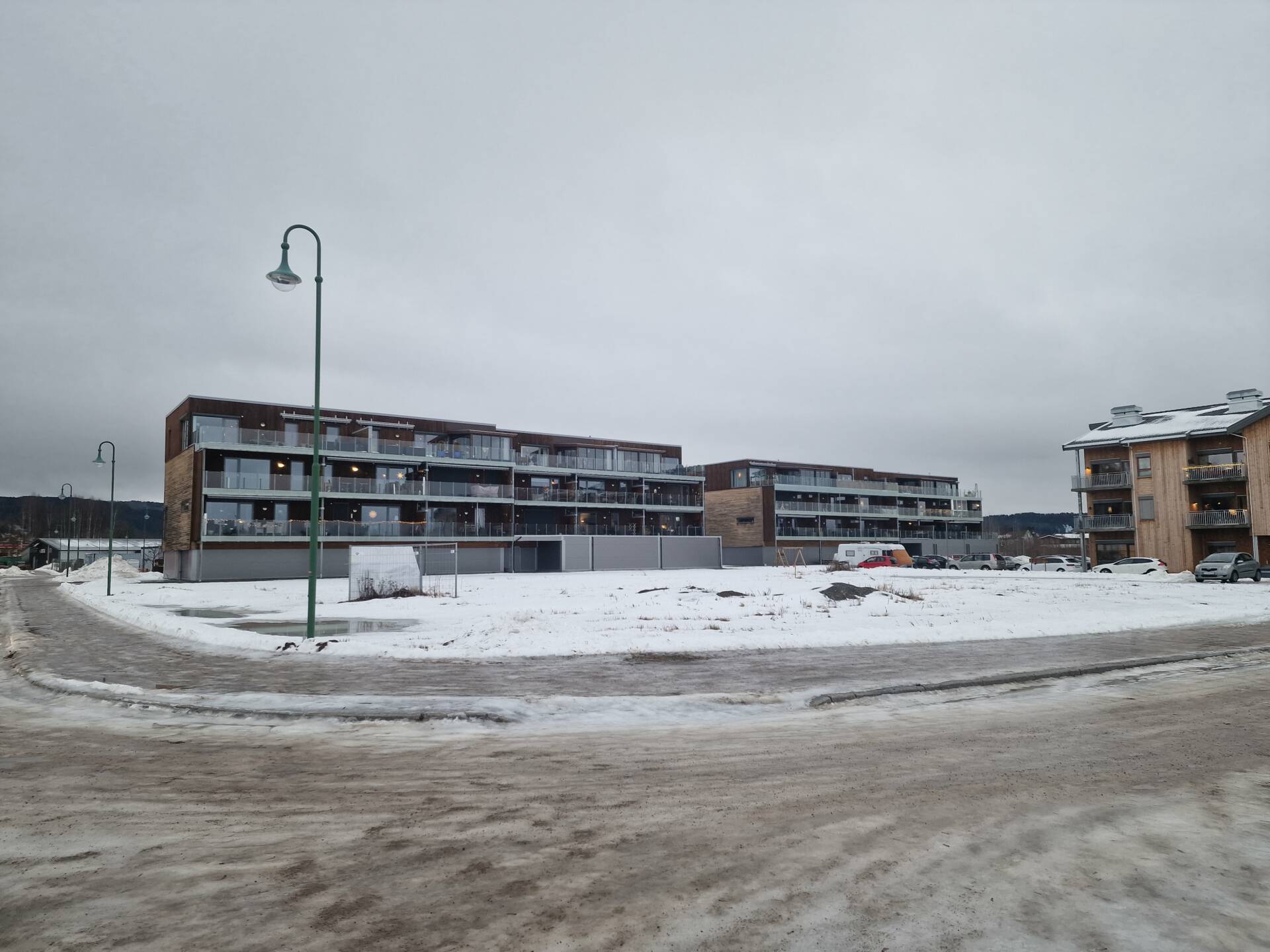 KLART FOR BYGGING: Gravemaskinene er snart på plass, og byggingen av Trehusene på Flisa kan starte. 6 av 15 leiligheter er nå solgt.